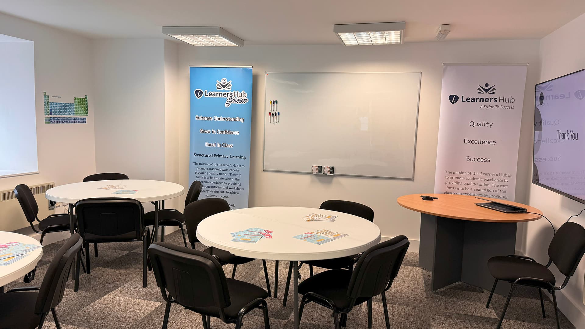 Clean and organized classroom