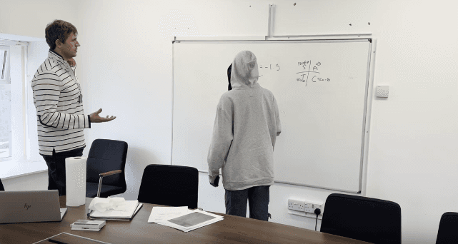 Students studying in a group setting