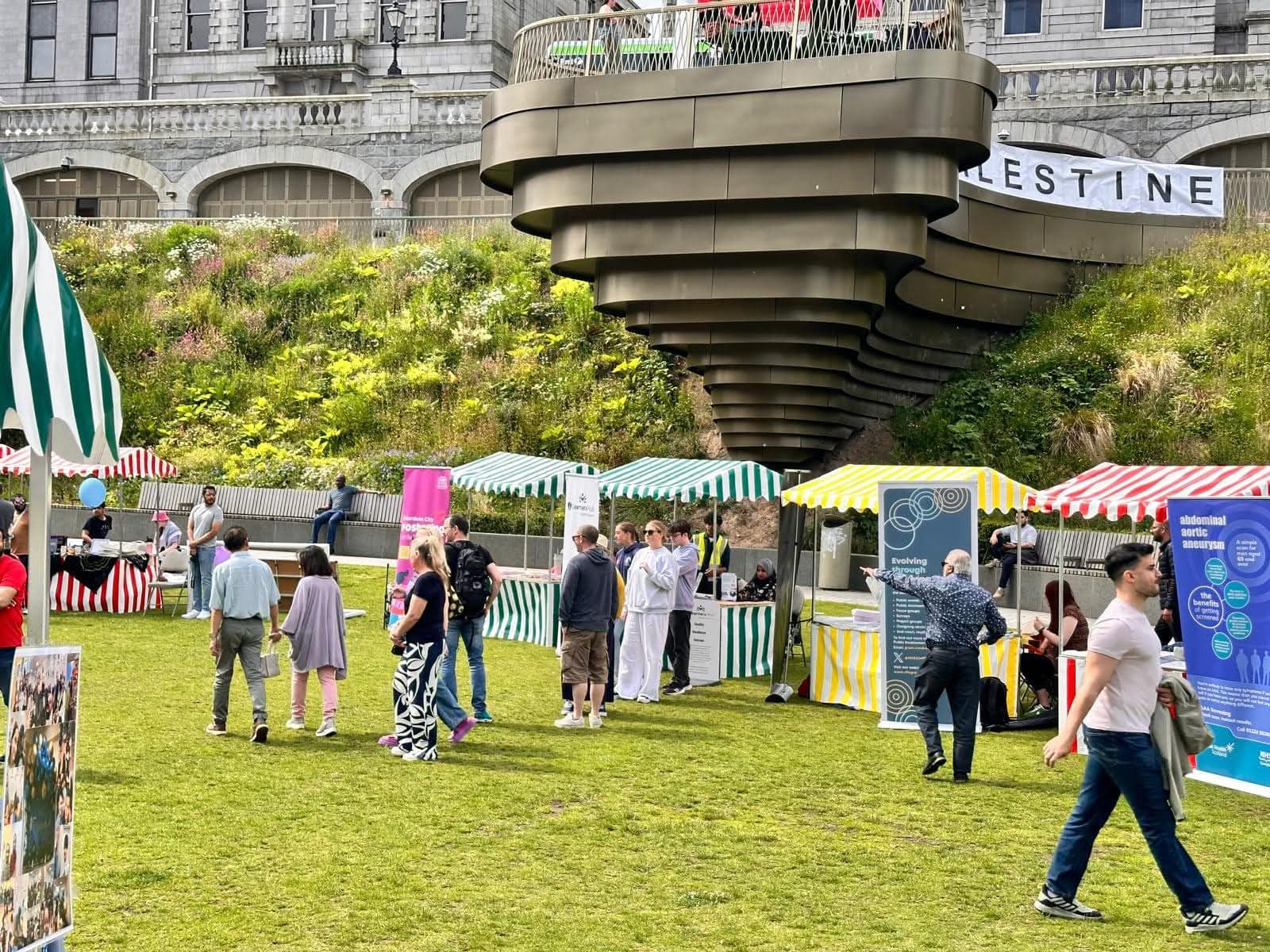 Events booklet with colorful cover