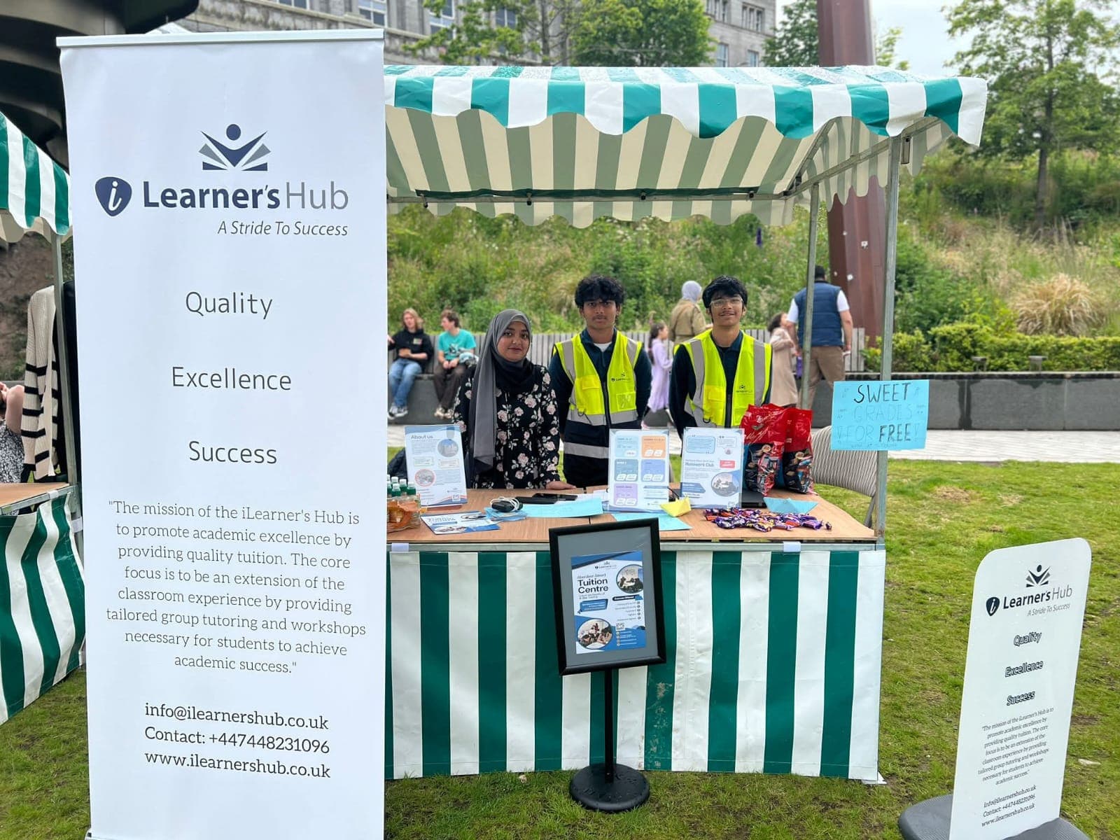 Events booklet with colorful cover