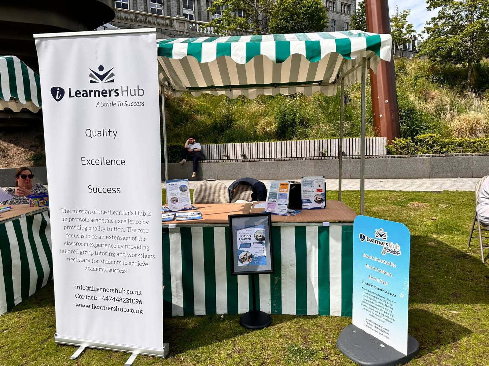 Events booklet with colorful cover