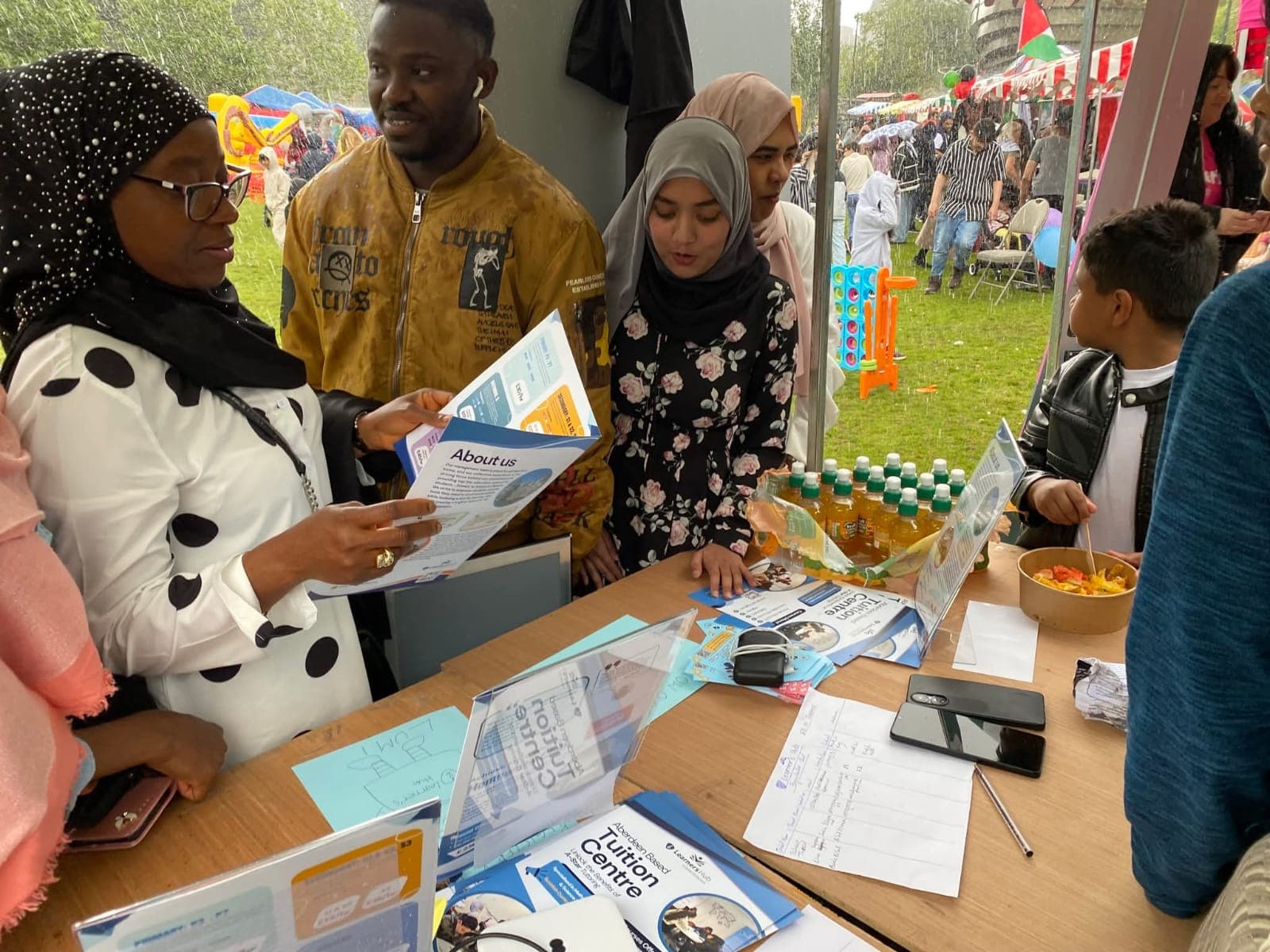 Events booklet with colorful cover