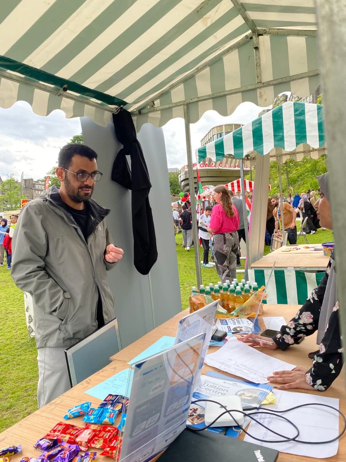 Events booklet with colorful cover