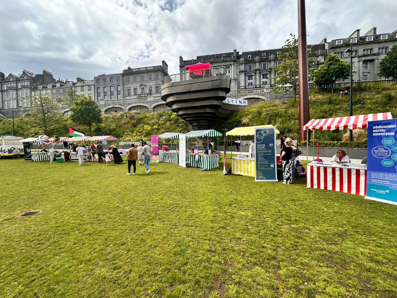 Events booklet with colorful cover