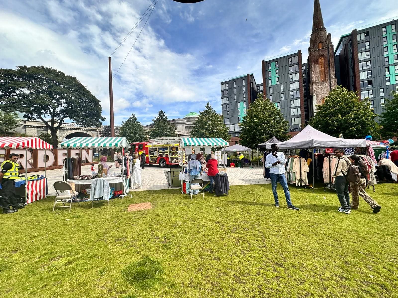 Events booklet with colorful cover