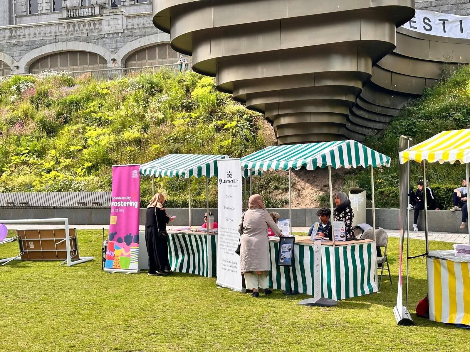 Events booklet with colorful cover