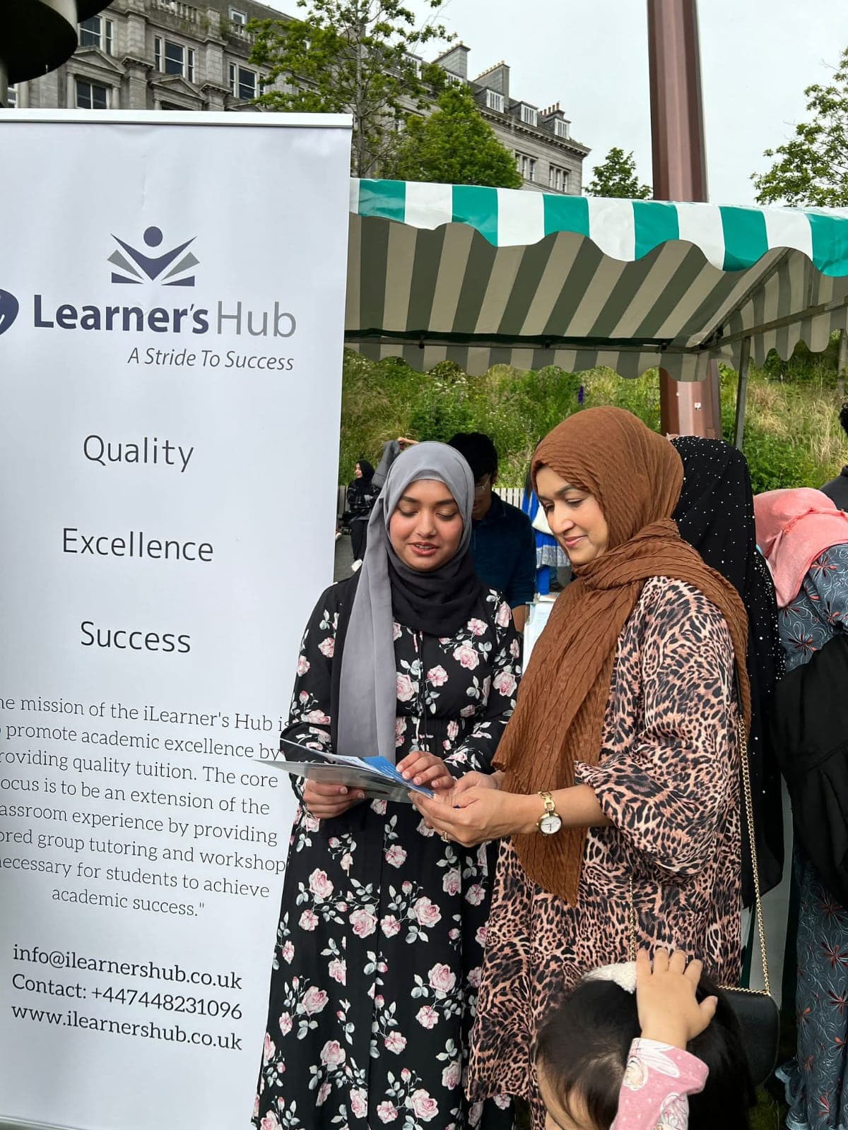 Events booklet with colorful cover